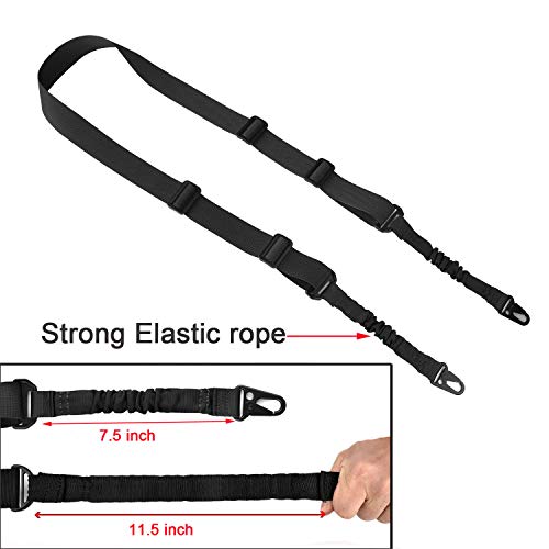 2 Adjustable Rifle Slings with Metal Hooks