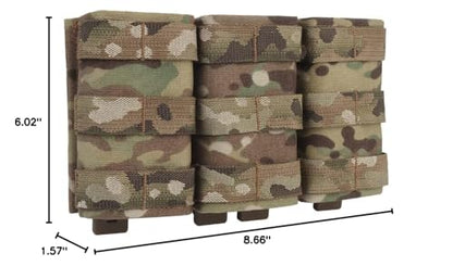 Triple 5.56 Fast Mag Molle Pouch—Open Top