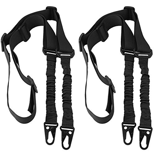 2 Adjustable Rifle Slings with Metal Hooks