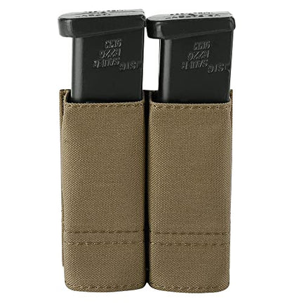 Double Pistol Mag Pouch with Quick Release Kydex Inserts