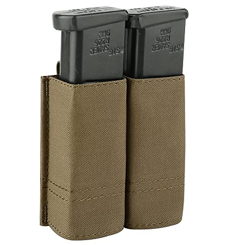 Double Pistol Mag Pouch with Quick Release Kydex Inserts