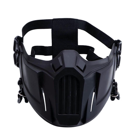 Black Half Face Airsoft Mask