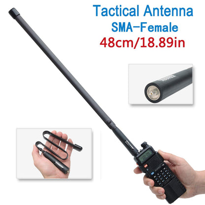 Foldable 18.8" Ham Radio Antennas for Baofeng UV-5R (2-Pack)