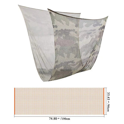 Camouflage Tactical Mesh Net Scarf for Wargames and Outdoors