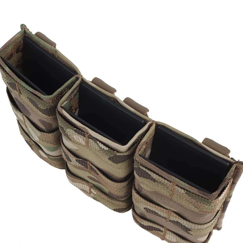 Triple 5.56 Fast Mag Molle Pouch—Open Top