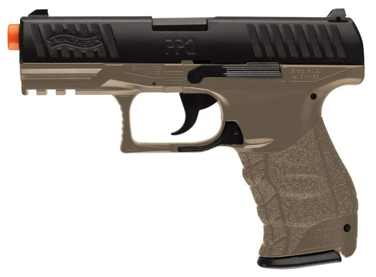 Walther PPQ Spring Airsoft Pistol (Dark Earth Brown)