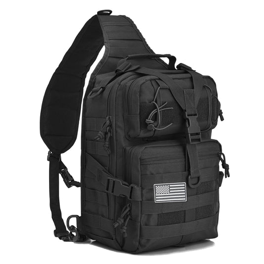 Tactical Sling Bag—Waterproof Shoulder Backpack for Outdoor Activities