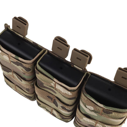 Triple 5.56 Fast Mag Molle Pouch—Open Top