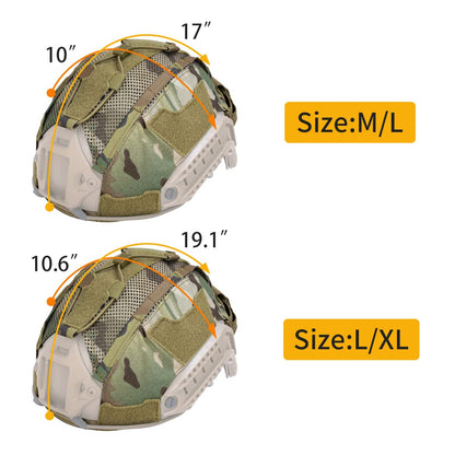 Tactical Helmet Cover with Battery Pouch for Fast Helmets