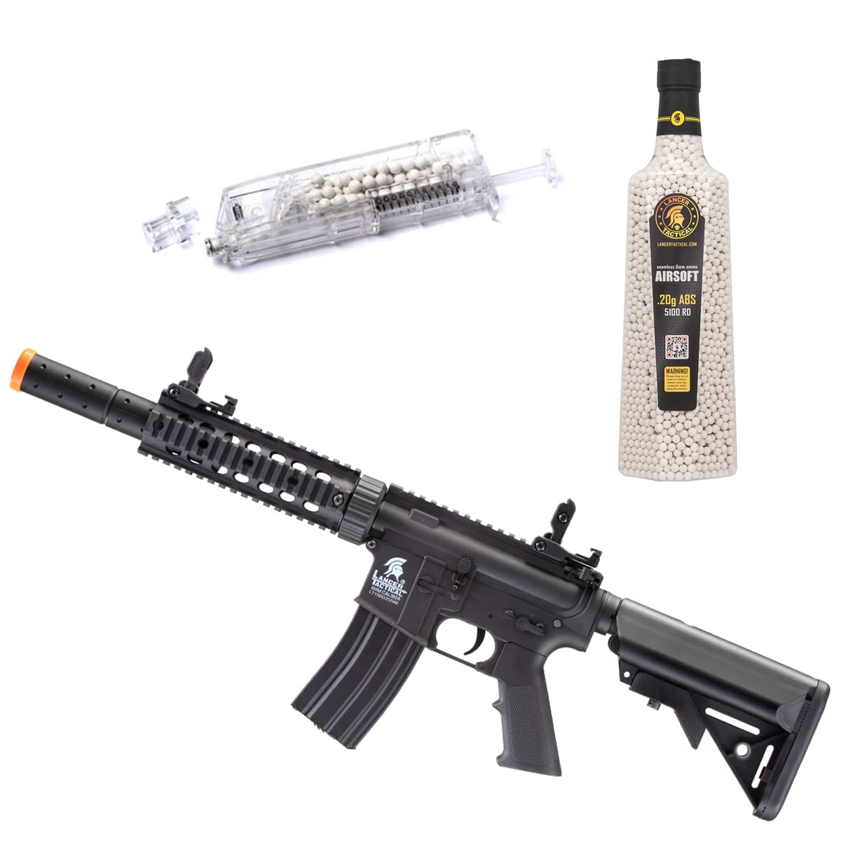 5100 Rounds of 0.20g Airsoft BBs with Speed Loader