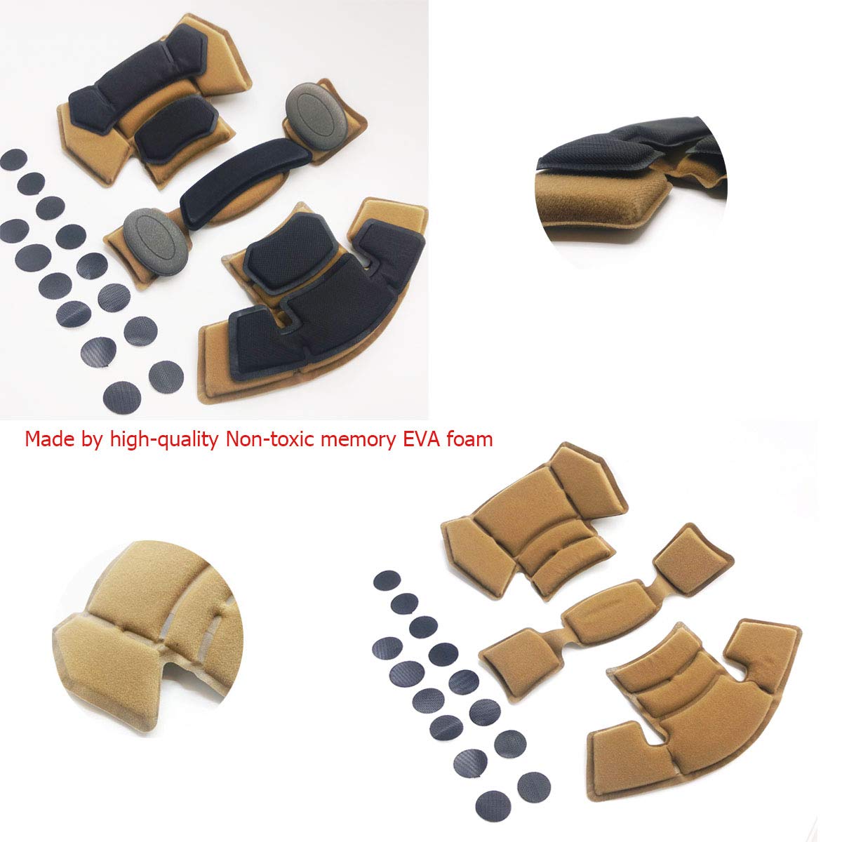 Helmet Foam Cushion Liner Pads for Tactical Helmets