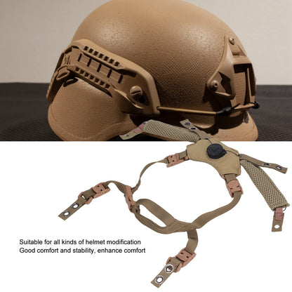 Tactical Helmet Chin Strap with Dial Suspension System