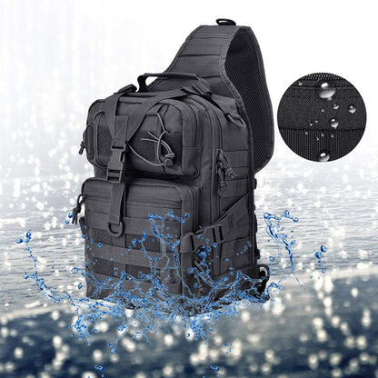 Tactical Sling Bag—Waterproof Shoulder Backpack for Outdoor Activities