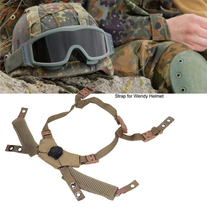 Tactical Helmet Chin Strap with Dial Suspension System