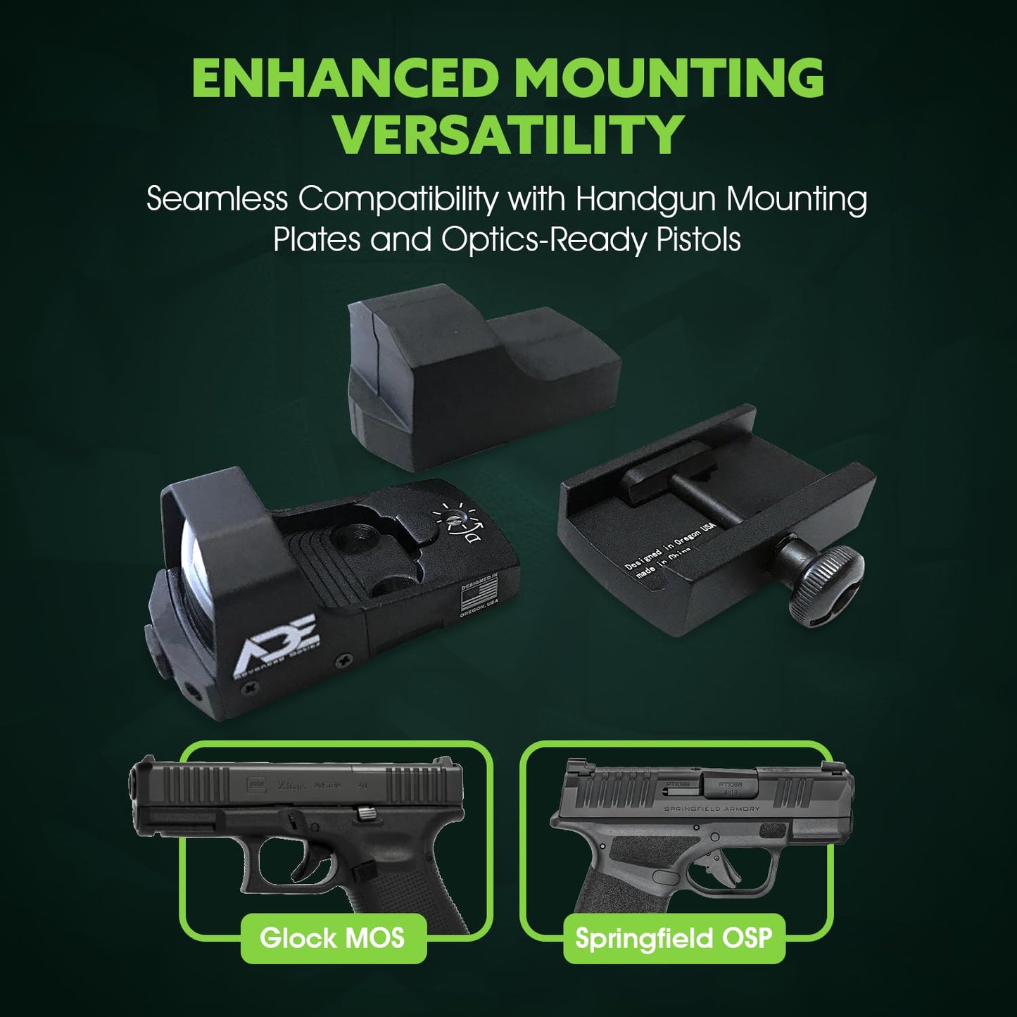 Green Dot Sight for Handguns