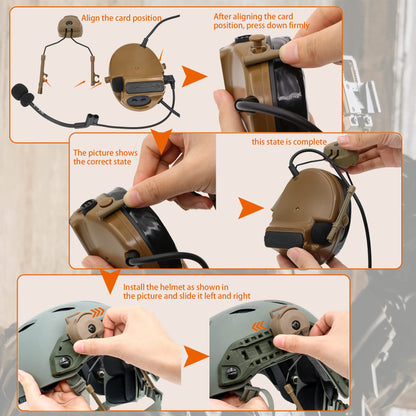 ARC Rail Adapter for Tactical Headset—Compatible with COMTAC and ARC Helmets