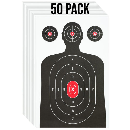 50 Paper Shooting Targets (14 x 22 inches)