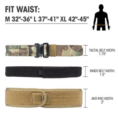 Quick-Release 1.75" MOLLE Battle Belt with Inner Belt