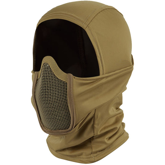 Balaclava Mesh Mask with Full Face Protection (Tan)