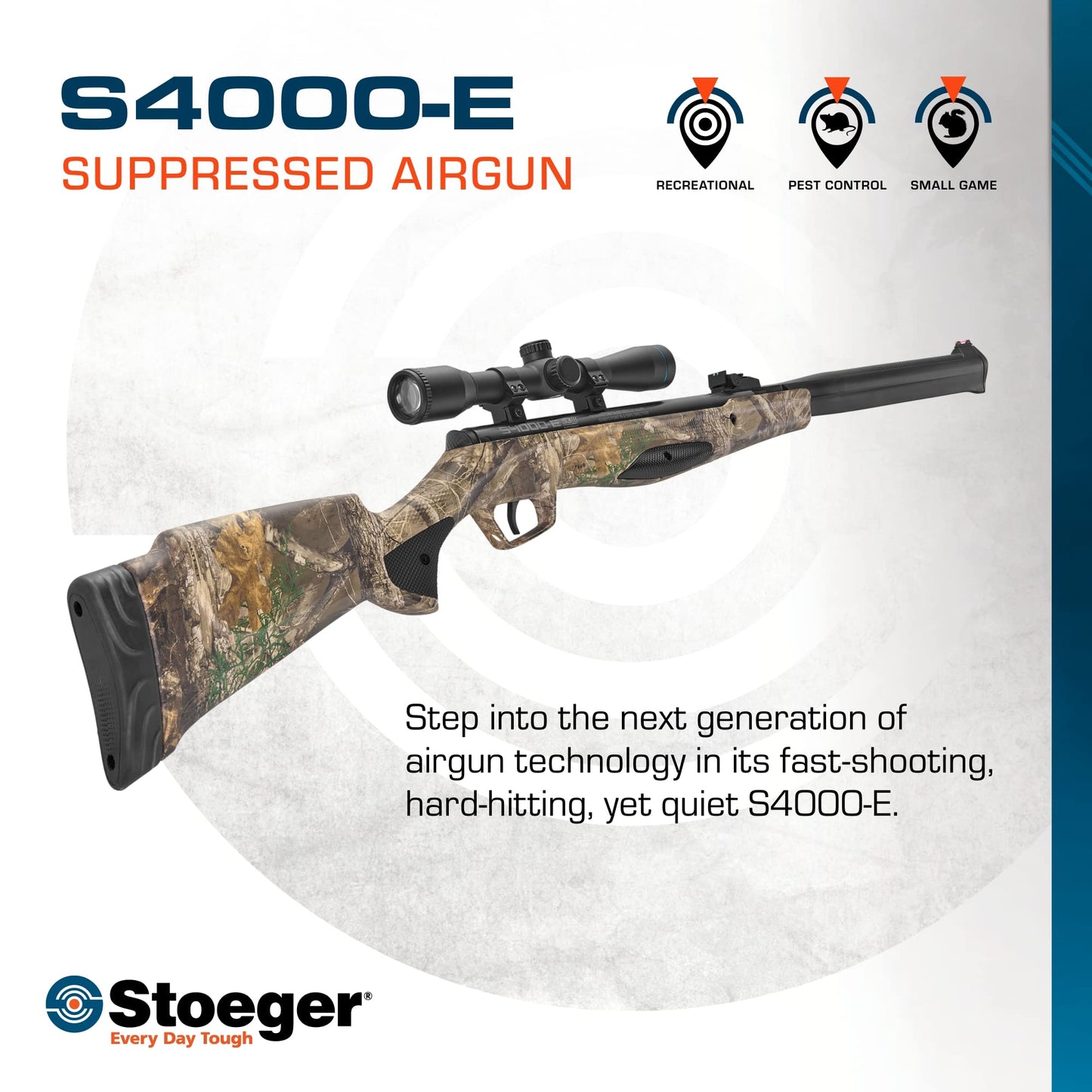 Stoeger S4000-E .22 Cal Air Rifle Combo with Scope