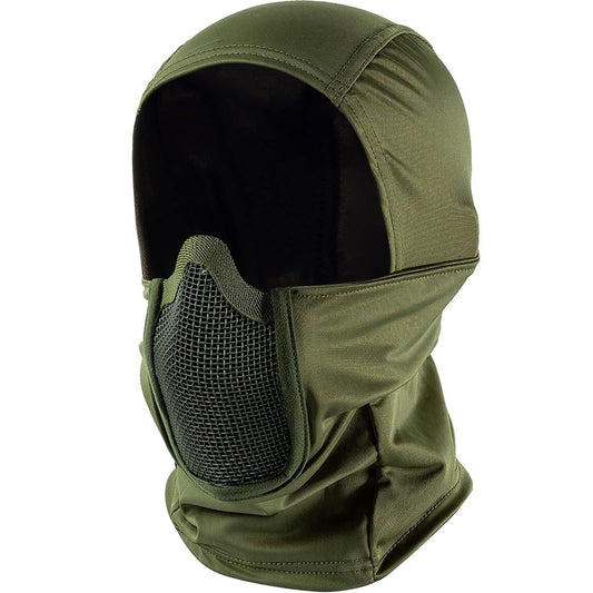 Tactical Mesh Balaclava with Full Face Protection (Olive)