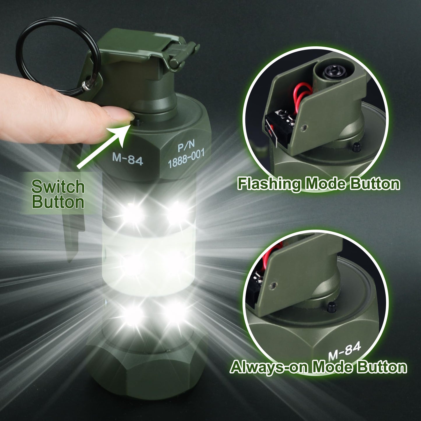 Airsoft Tactical Flash Grenade Simulator