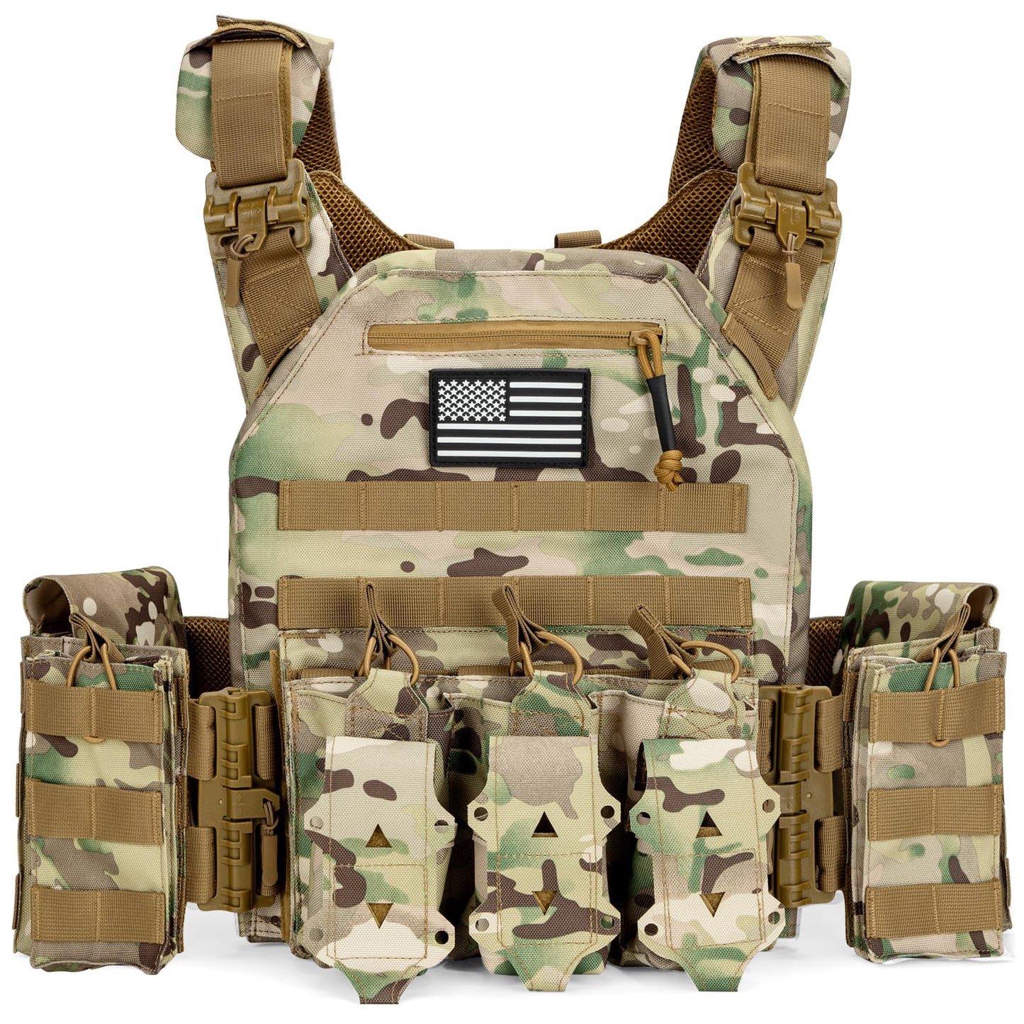 Lightweight Quick-Release Tactical Vest for Men—Adjustable and Breathable