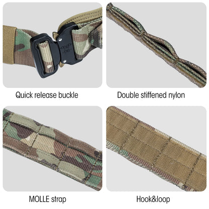 Quick-Release 1.75" MOLLE Battle Belt with Inner Belt