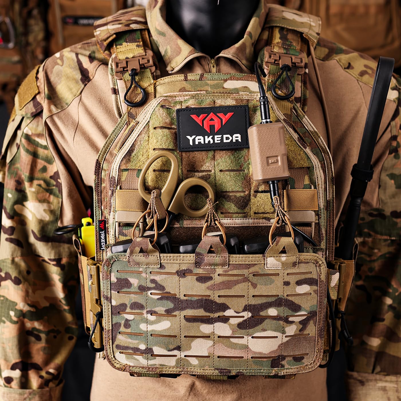 Quick-Release Lightweight Modular Tactical Vest (CP Camouflage)