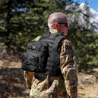 Tactical Hydration Backpack with 1.5L Water Bladder—Mini MOLLE Pack