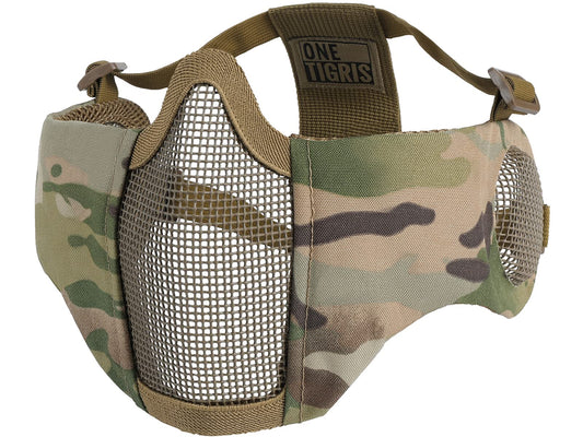 Foldable Half Face Mesh Mask with Ear Protection (Multicam)