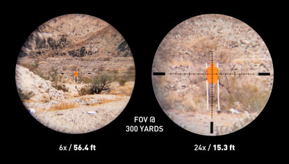 6-24x50 First Focal Plane Rifle Scope with Illuminated Reticle