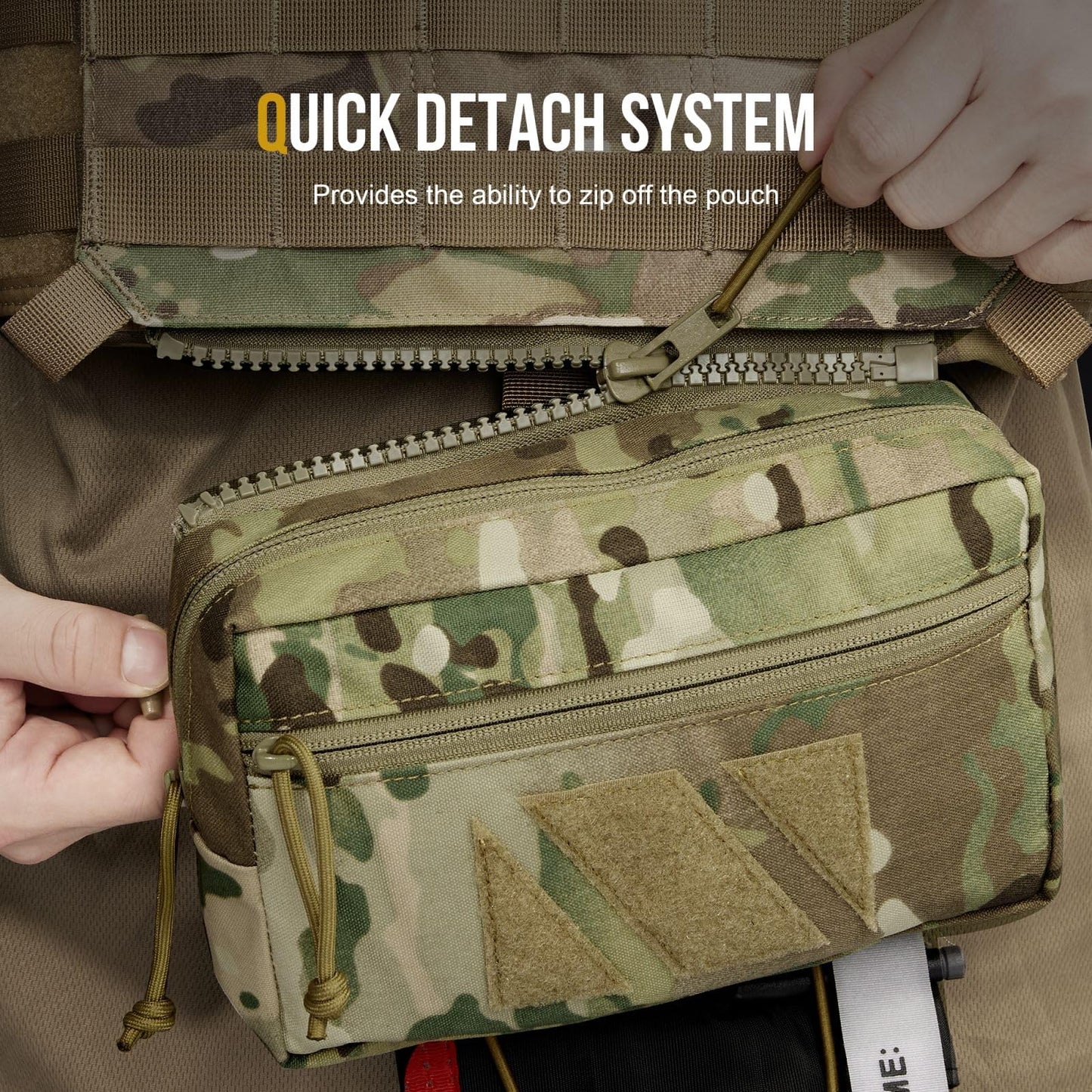 Tactical Dangler Drop Pouch with Hook-and-Loop Panel